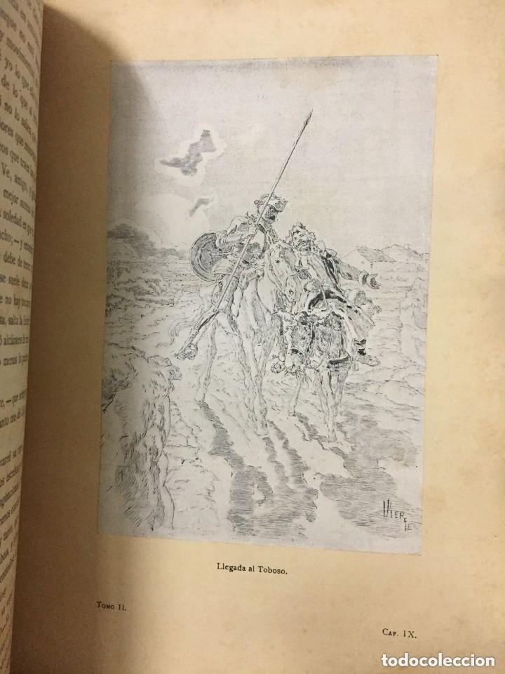 Libros antiguos: Don Quijote. Salvat, 1916. 2 tomos - Foto 3