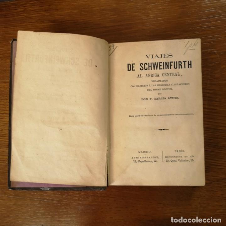 Libros antiguos: Viajes de Schweinfurth al &Aacute;frica Central - Foto 5