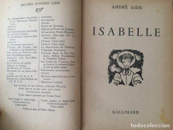 Libros antiguos: Isabelle. Andr&eacute; Gide - Foto 2