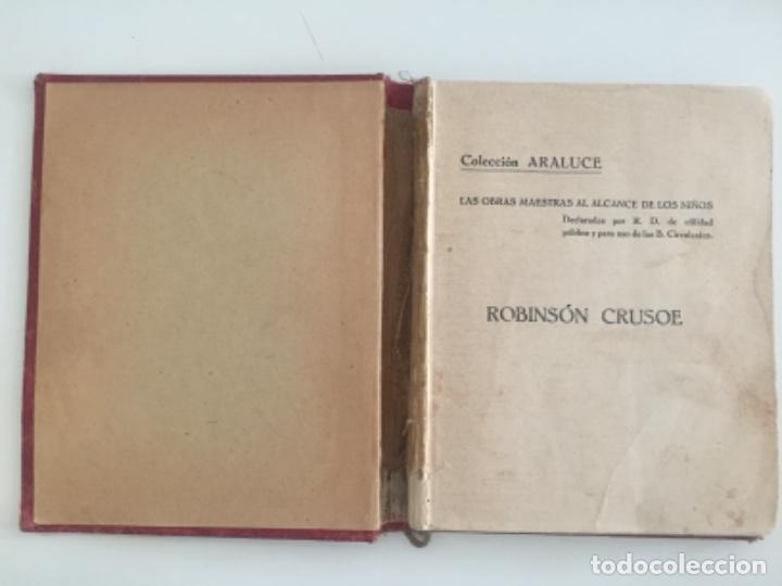 Libros antiguos: Aventuras de Robinson Crusoe. Daniel Defoe - Foto 2