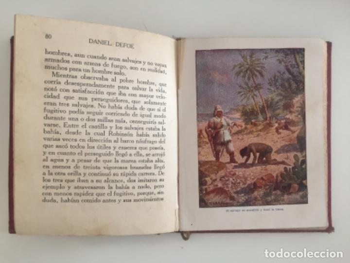 Libros antiguos: Aventuras de Robinson Crusoe. Daniel Defoe - Foto 3