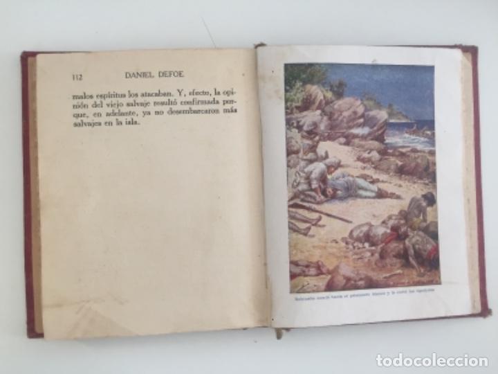Libros antiguos: Aventuras de Robinson Crusoe. Daniel Defoe - Foto 4