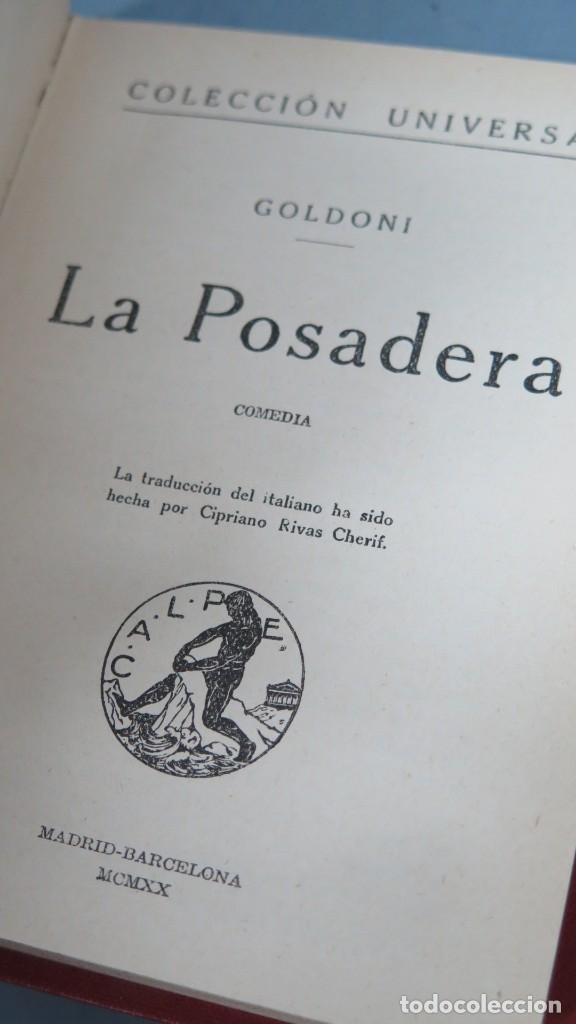 Libros antiguos: 1920.- LA POSADERA. GOLDONI - Foto 2