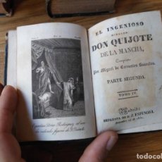Livros antigos: EL QUIJOTE CUATRO TOMOS EDICIÓN J ESPINOSA 1831 MADRID. Lote 216860861