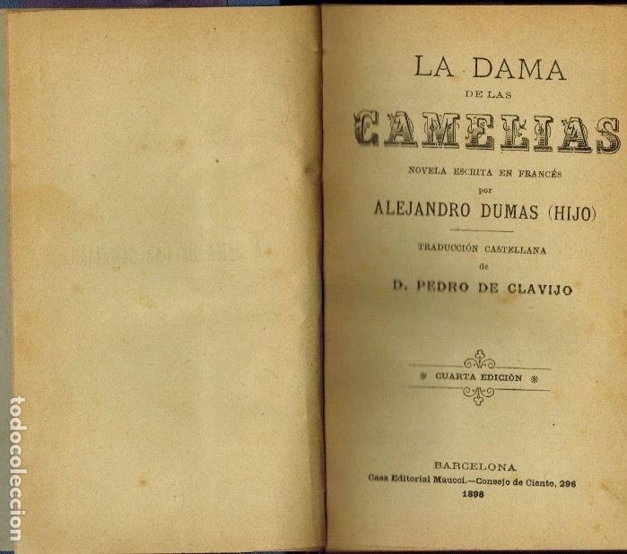 Libros antiguos: LA DAMA DE LAS CAMELIAS & DRAMA DE AMOR - Foto 1