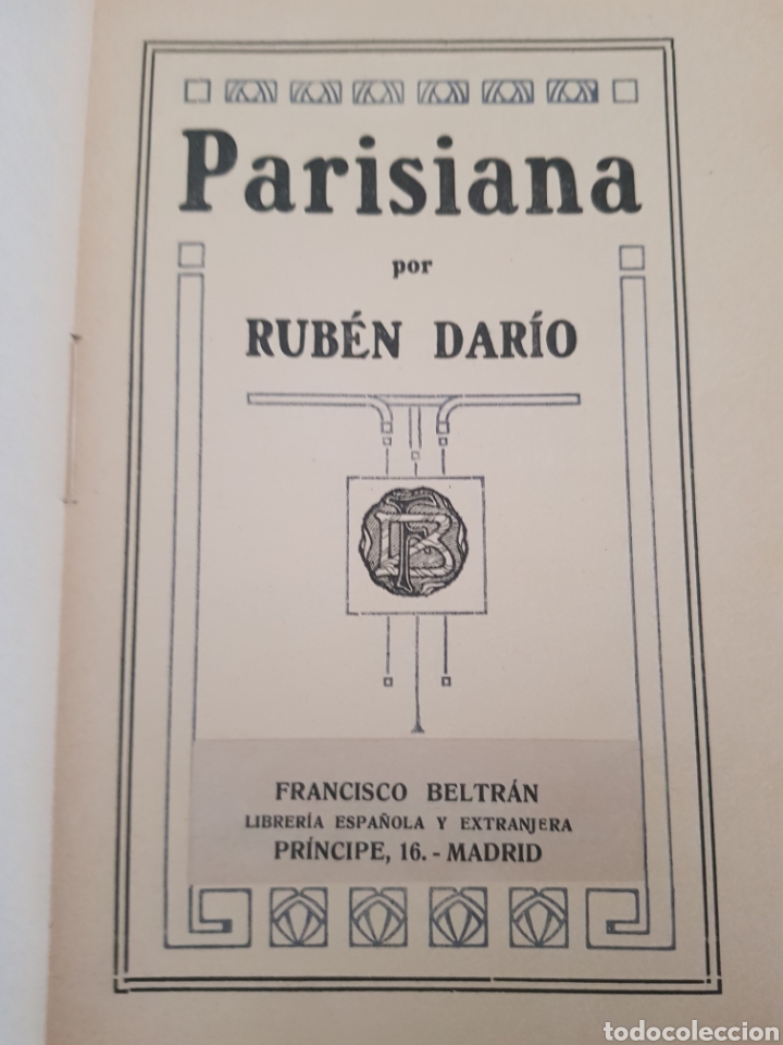 Libros antiguos: Parisina, Ruben Dario , - Foto 2