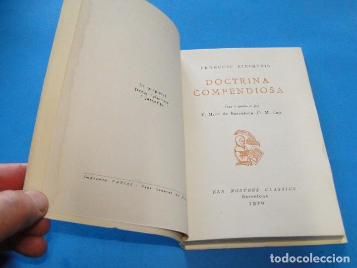 Libros antiguos: DOCTRINA COMPENDIOSA.- FRANCESC EIXIMENIS? - Foto 3