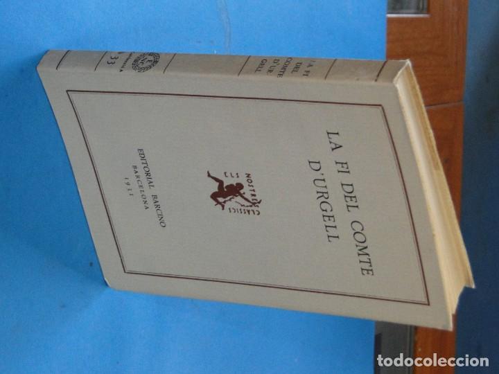 Libros antiguos: LA FI DEL COMTE DURGELL.- An&ograve;nim - Foto 2