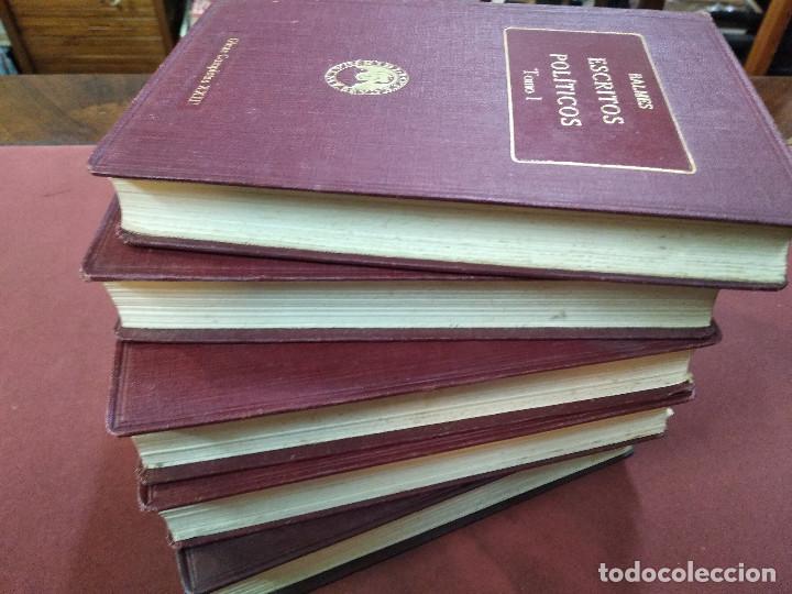 Libros antiguos: escritos pol&iacute;ticos - jaime balmes - 5 tomos - ACLM - Foto 2
