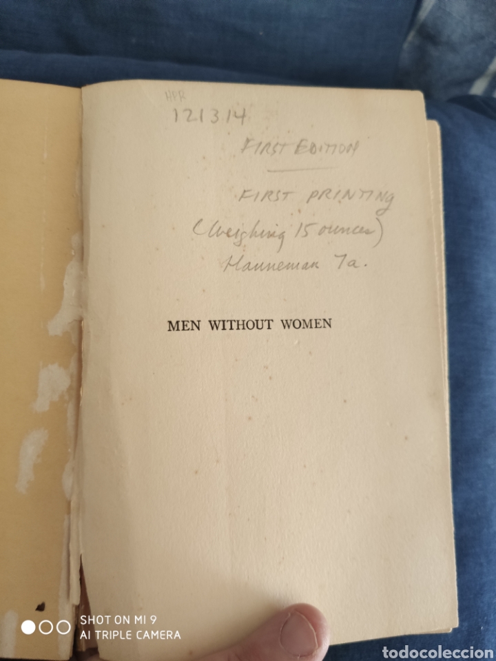 Libros antiguos: MEN WITHOUT WOMAN, ERNEST HEMINGWAY. PRIMERA EDICIÓN. 1.927. - Foto 4 - 220742113