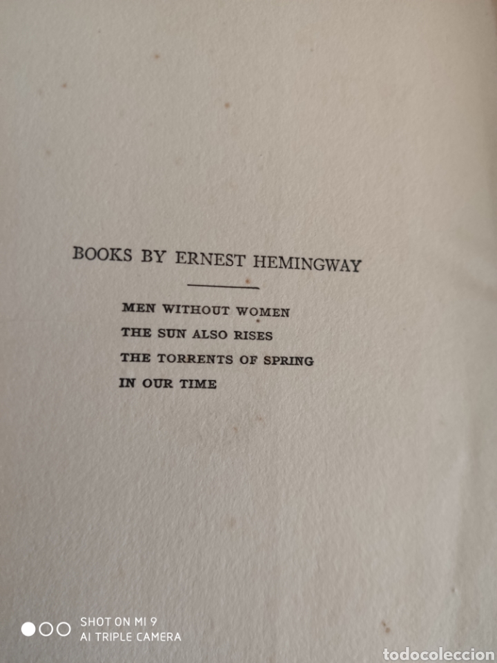 Libros antiguos: MEN WITHOUT WOMAN, ERNEST HEMINGWAY. PRIMERA EDICIÓN. 1.927. - Foto 5 - 220742113