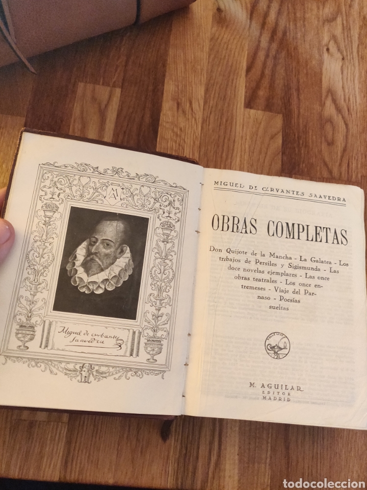 Libros antiguos: Cervantes obras completas Aguilar - Foto 5