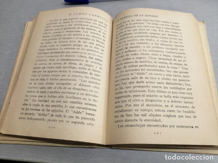 Libros antiguos: LA SONRISA DE LA ESFINGE / E. G&Oacute;MEZ CARRILLO / CASA EDITORIAL CALLEJA 1917 - Foto 3