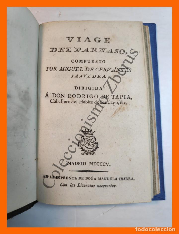 Libros antiguos: Viage del Parnaso - Miguel de Cervantes - Foto 4