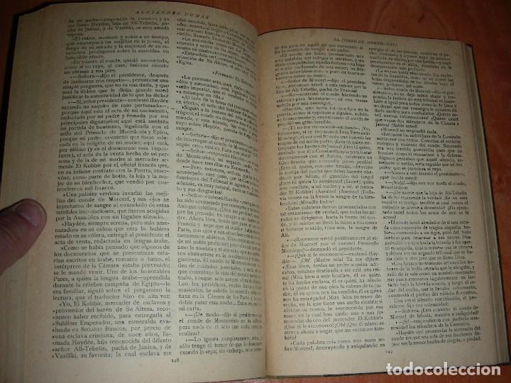 Libros antiguos: EL CONDE DE MONTECRISTO . A. DUMAS . 2 TOMOS - Foto 5