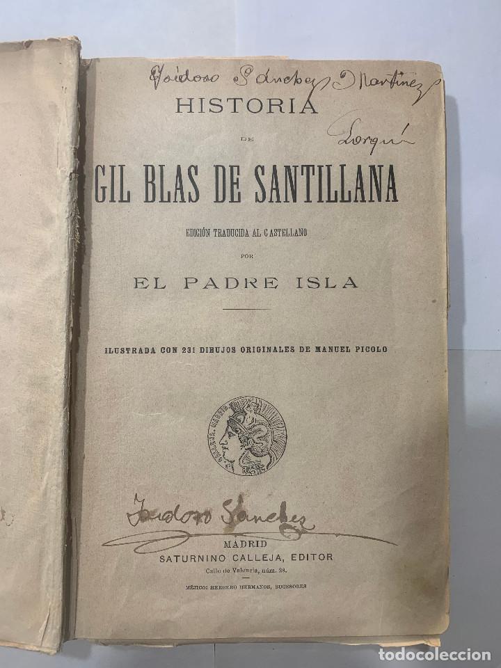 Libros antiguos: Historia de Gil Blas de Santillana - Foto 2