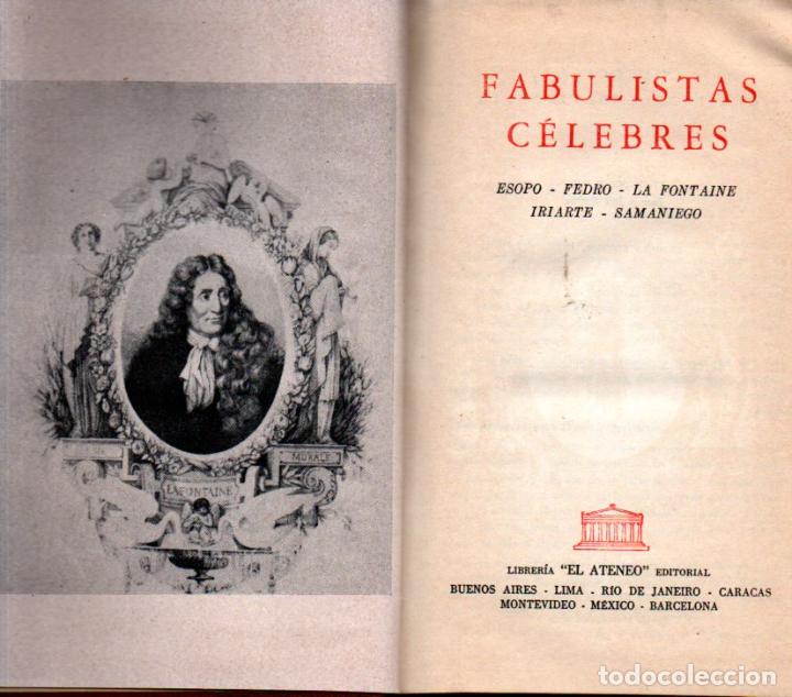 Libros antiguos: FABULISTAS C&Eacute;LEBRES (ATENEO, 1966) - Foto 1