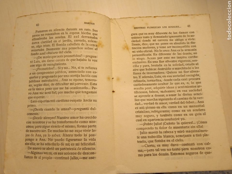 Libros antiguos: Mientras florezcan los rosales. M. Maryan - Foto 3