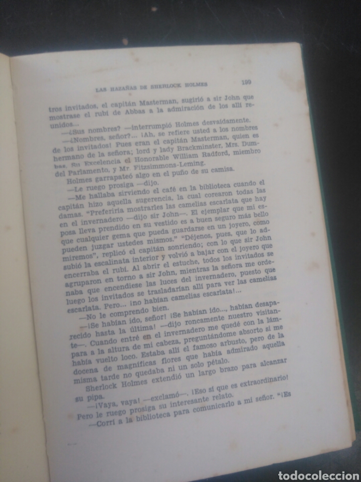 Libros antiguos: Conan Doyle. Dickson Carr. Las haza&ntilde;as de Sherlock Holmes. Exito. - Foto 3