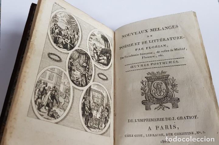 Libros antiguos: Melanges de poes&iacute;a, Florian. Par&iacute;s 1806 - Foto 1