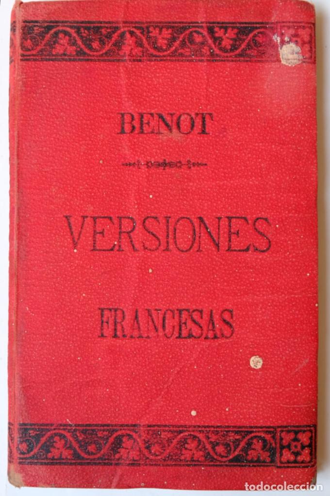 Libros antiguos: BENOT. VERSIONES FRANCESAS. LIBRO DE 1889 - Foto 1