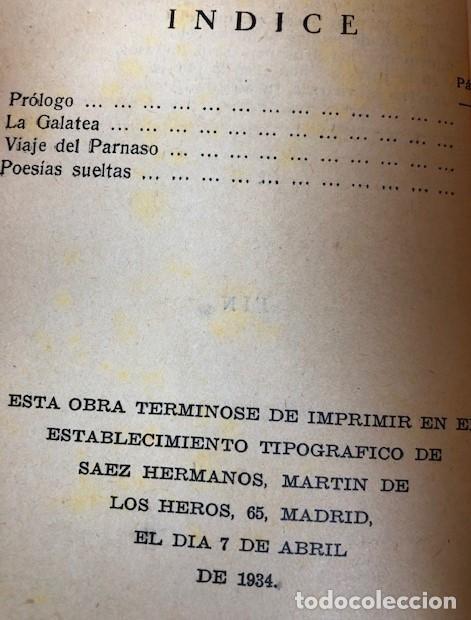 Libros antiguos: La Galatea y otros. Cervantes. 1934 - Foto 2