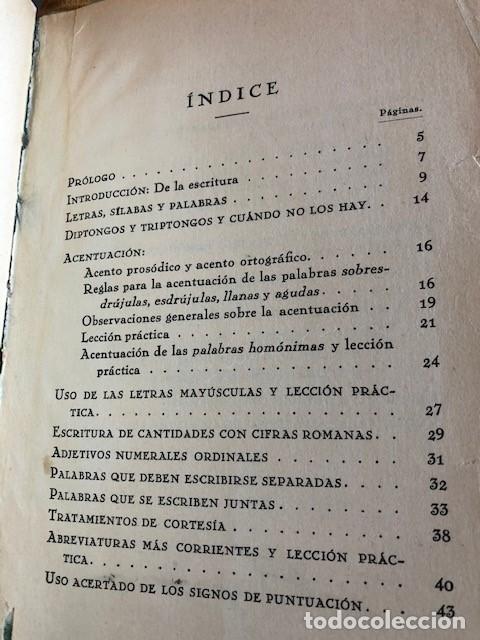 Libros antiguos: Ortograf&iacute;a Pr&aacute;ctica de Miranda Podadera 1931 - Foto 2