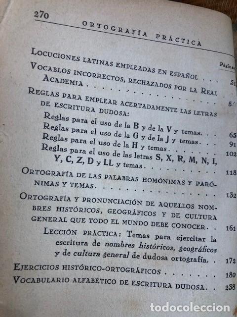 Libros antiguos: Ortograf&iacute;a Pr&aacute;ctica de Miranda Podadera 1931 - Foto 3