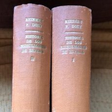 Libros antiguos: HISTORIA DE LOS MUSULMANES EN ESPAÑA. DOZI 1946. Lote 234645700
