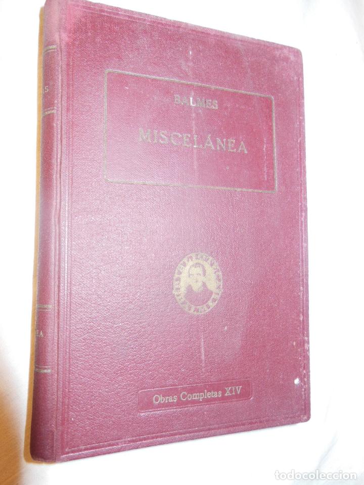 Libros antiguos: MISCELANEA. 1926 JAIME BALMES - Foto 1