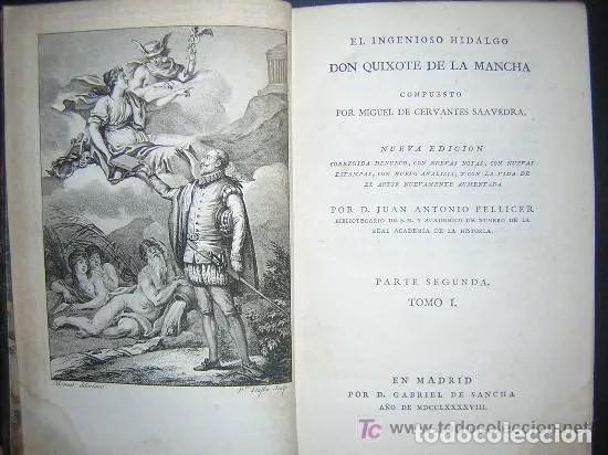 Libros antiguos: DON QUIJOTE DE LA MANCHA EN 5 TOMOS COMPLETOS. 1797. Impreso por Gabriel de Sancha. AMPLIOS GRABADOS - Foto 10 - 235890960