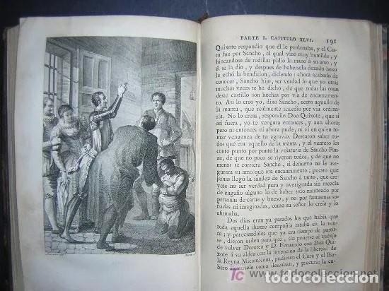 Libros antiguos: DON QUIJOTE DE LA MANCHA EN 5 TOMOS COMPLETOS. 1797. Impreso por Gabriel de Sancha. AMPLIOS GRABADOS - Foto 7 - 235890960