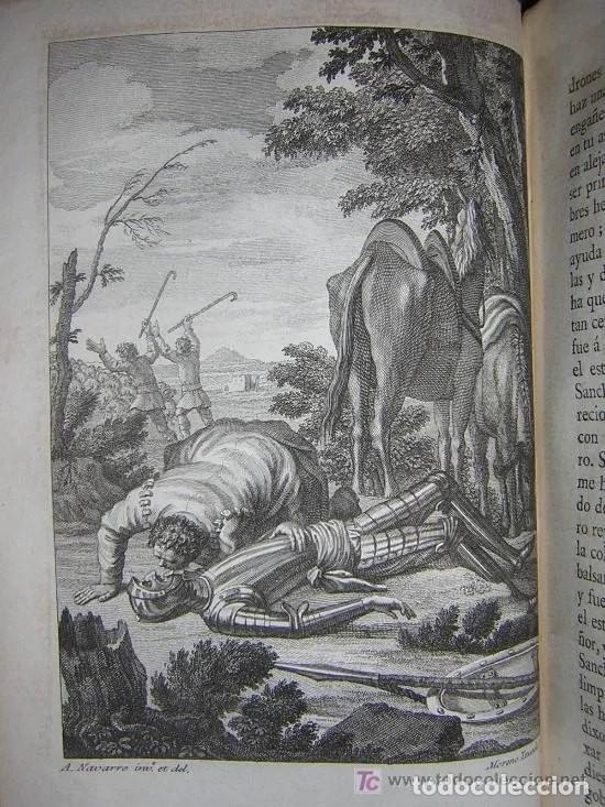 Libros antiguos: DON QUIJOTE DE LA MANCHA EN 5 TOMOS COMPLETOS. 1797. Impreso por Gabriel de Sancha. AMPLIOS GRABADOS - Foto 5 - 235890960