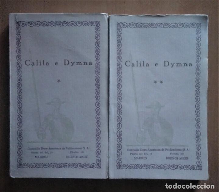 Libros antiguos: CALILA E DYMNA ( 2 VOL&Uacute;MENES ) - Foto 1
