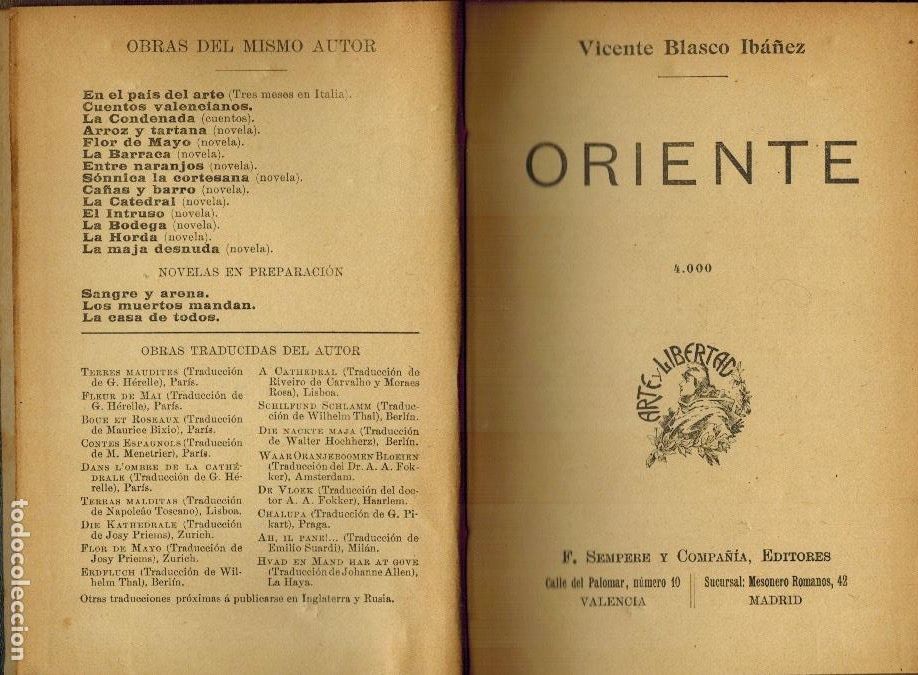 Libros antiguos: ORIENTE - Foto 1