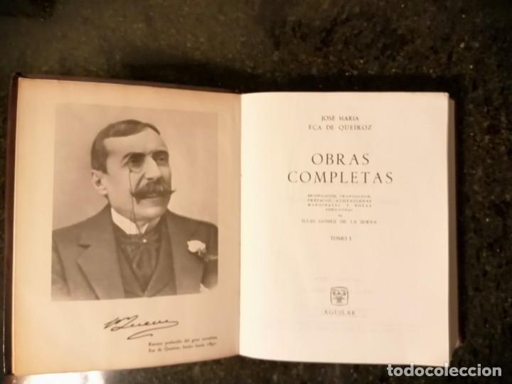 Libros antiguos: E&ccedil;a de Queiros Obras completas 2 tomos Aguilar - Foto 3