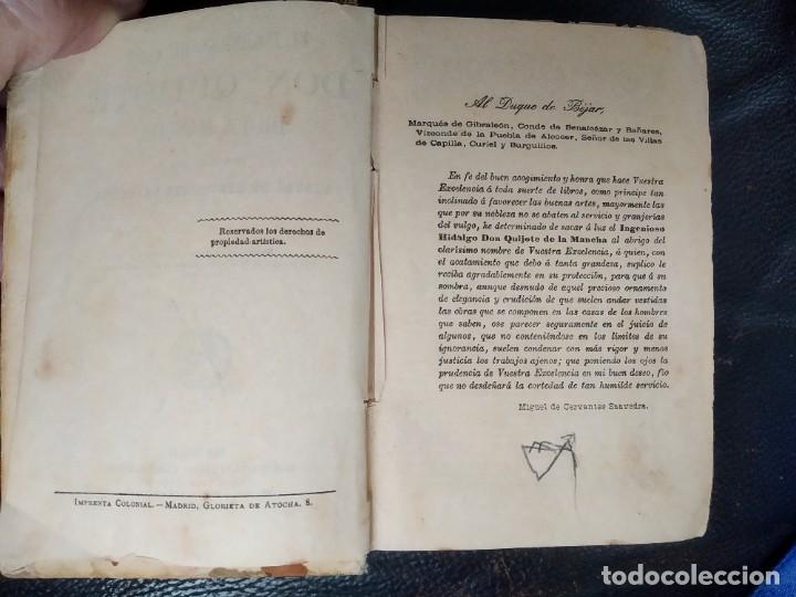 Libros antiguos: Don Quijote. Edici&oacute;n en miniatura. 1902 - Foto 9