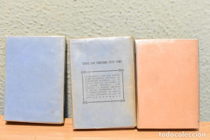 Libros antiguos: 3 NOVELAS DE CERVANTES DE 1916 - Foto 2