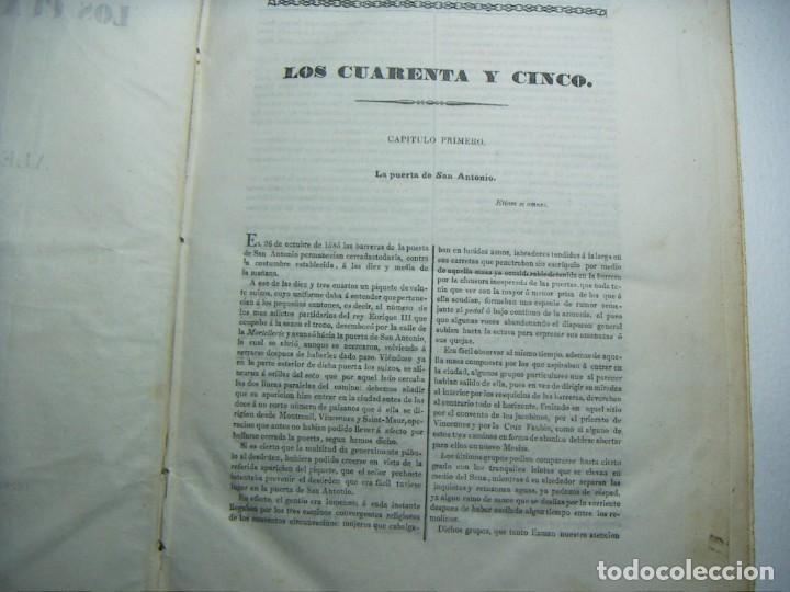 Libros antiguos: los cuarenta y cinco de Alejandro dumas 1847 - Foto 5