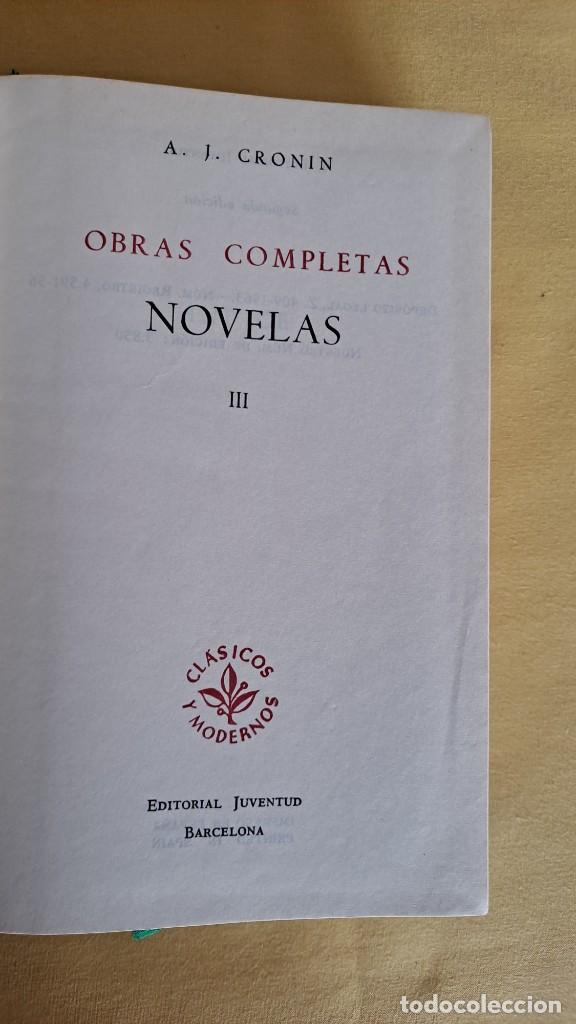 Libros antiguos: ARCHIBALD JOSEPH CRONIN - OBRAS COMPLETAS (5 TOMOS) - EDITORIAL JUVENTUD SEGUNDA EDICION - Foto 14 - 242022455