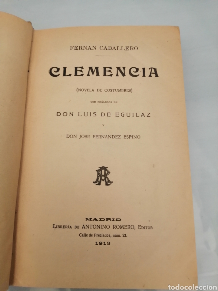 Libros antiguos: Clemencia (novela de costumbres) - Foto 3