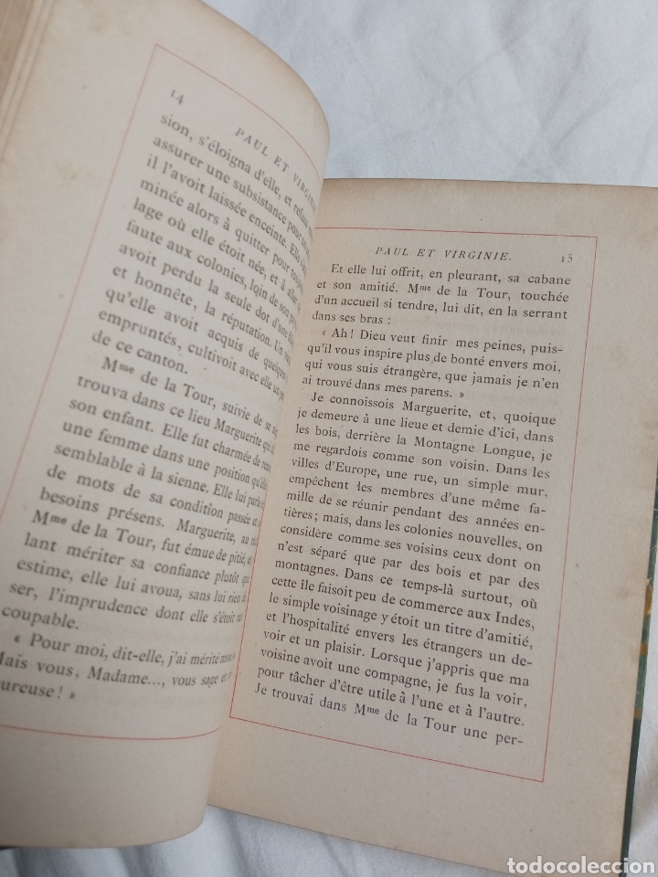 Libros antiguos: Paul et Virginie de Saint-Pierre - Foto 2