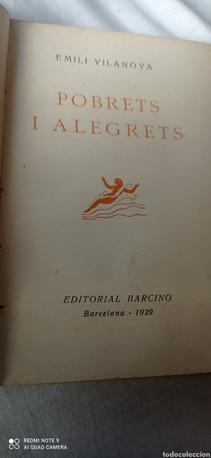 Libros antiguos: POBRETS I ALEGRETS. EMILI VILANOVA, 1929. E BARCINO - Foto 1