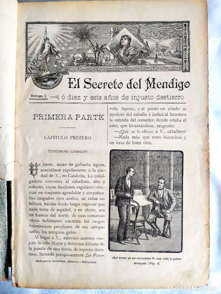 Libros antiguos: 1894 - CARLOS MAYO: EL SECRETO DEL MENDIGO - Foto 2