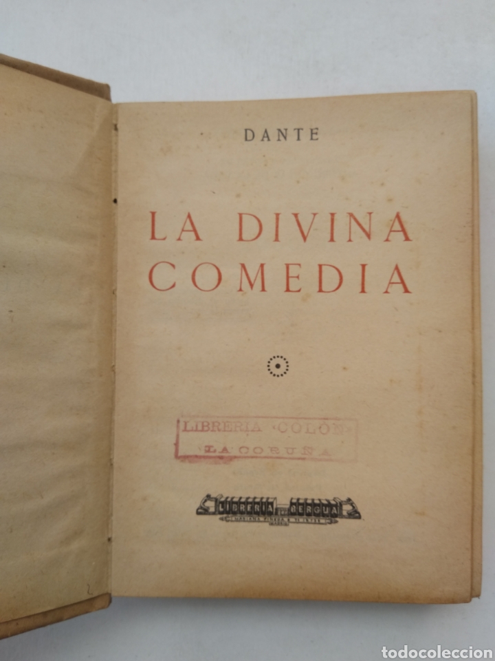 Libros antiguos: LA DIVINA COMEDIA/DANTE - Foto 2