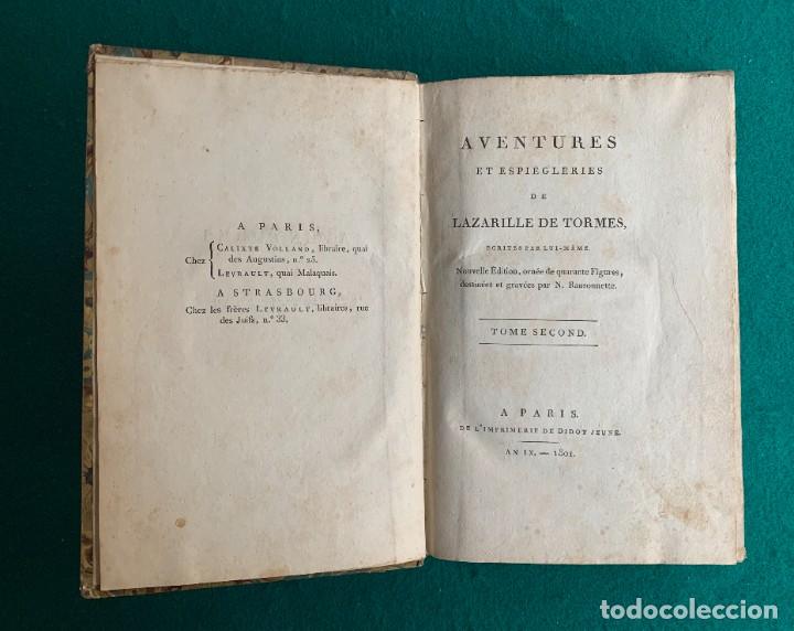 Libros antiguos: Lazarillo de Tormes. Picaresca. 1801 - Foto 2