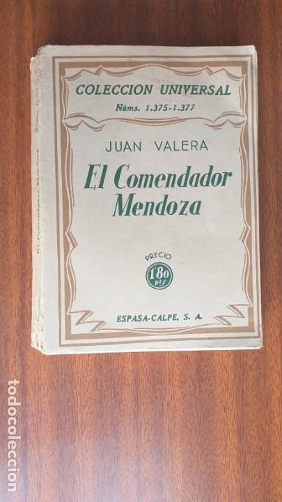 Libros antiguos: El Comendador Mendoza --- Juan Valera - Foto 1