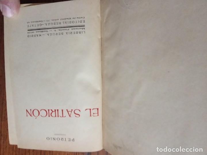 Libros antiguos: EL SATIRICON.- PETRONIO. - Foto 5