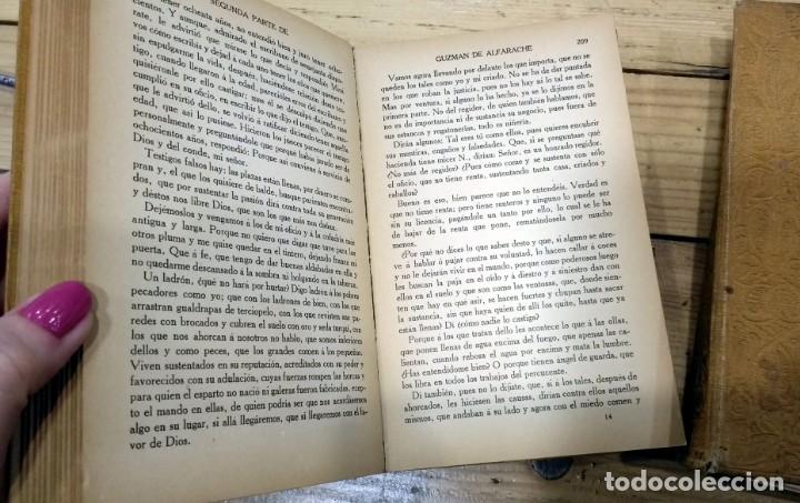 Libros antiguos: Guzm&aacute;n de Alfarache. Mateo Alem&aacute;n. 2 tomos - Foto 4