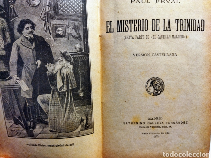 Libros antiguos: El Misterio de la Trinidad.Paul Feval. - Foto 7